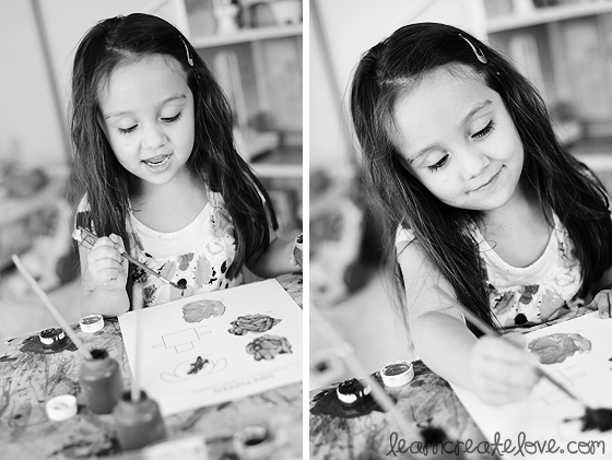 Painting the puppets