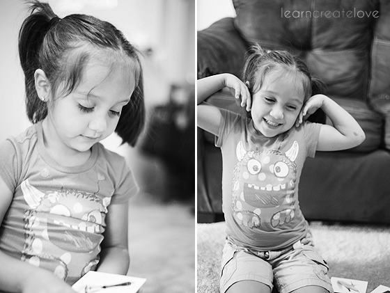 Happy girl doing some activities