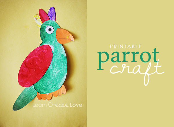 Printable Parrot Craft