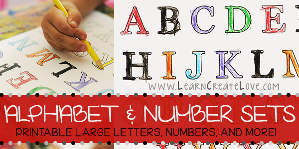 Printable Letters Numbers Learncreatelove