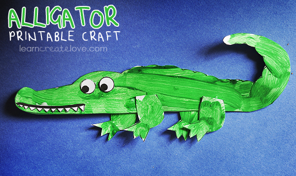 Printable Alligator Craft