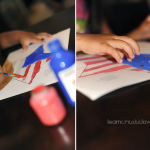 Painting & Sticking down the stars