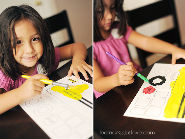 Lorelai painting her school bus