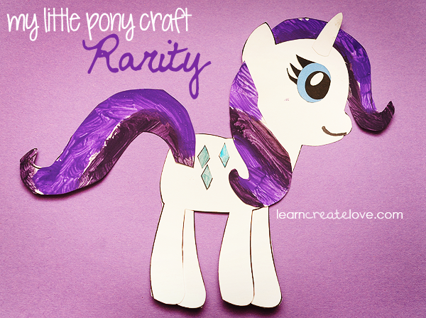 Printable My Little Pony Craft Rarity
