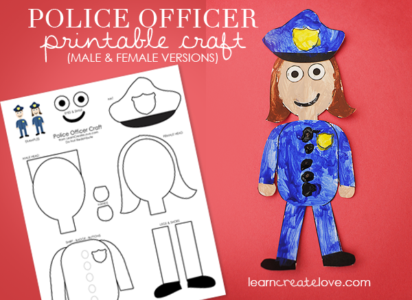 Printable Police Officer Craft