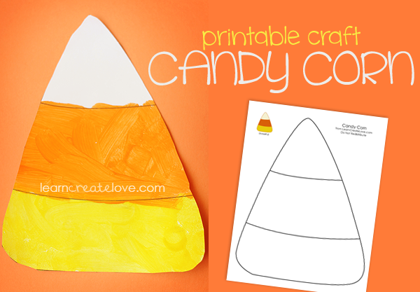 Printable Candy Corn Craft Learncreatelove