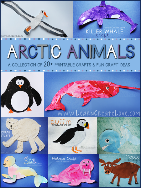 Arctic Animal Crafts Round-Up | LearnCreateLove
