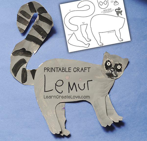 Printable Lemur Craft