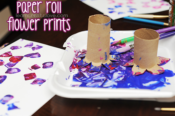 Paper Roll Flower Prints