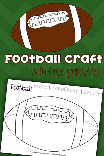 Printable Football Craft