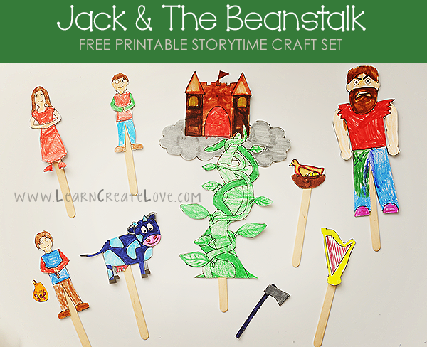 Printable Storytime Craft Jack And The Beanstalk Learncreatelove