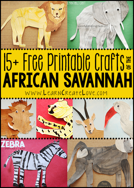 African Savannah Animals Round-Up | LearnCreateLove