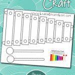 Printable Xylophone Craft