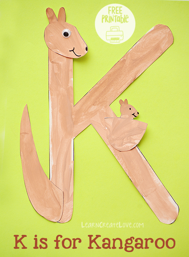 Printable Letter Animals: K-O | LearnCreateLove