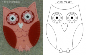 Lovely Owl Craft Printable Craft