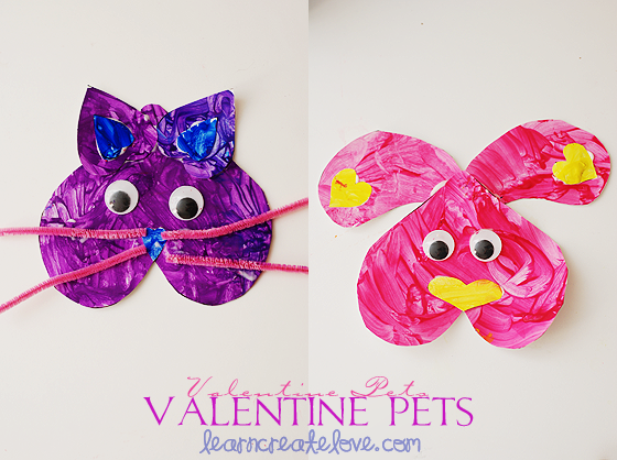 Printable Valentine Pets