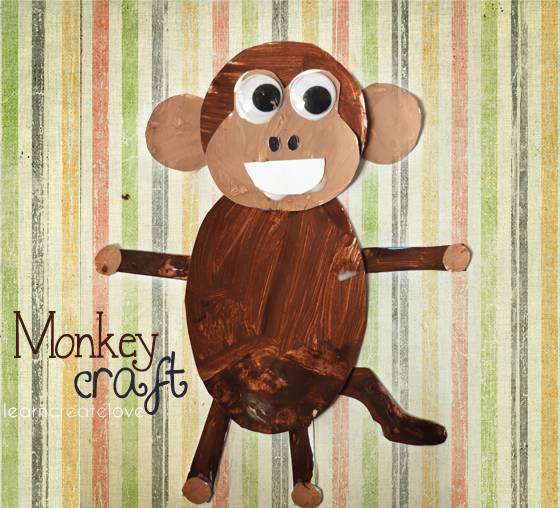 Printable Monkey Craft
