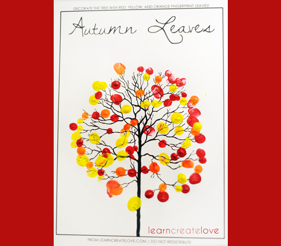Autumn Leaves / Fingerprint Tree