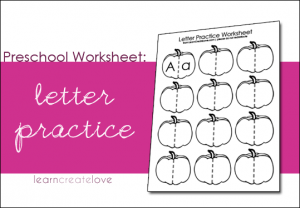 letter practice worksheet