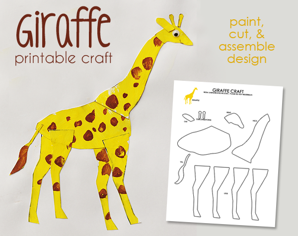 Printable Baby Giraffe Craft