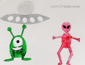 Spaceship & Aliens ~ Printable Craft