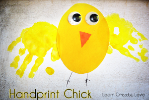 { Handprint Easter Chick & Bunny Headband Crafts }