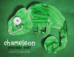Chameleon Printable Craft