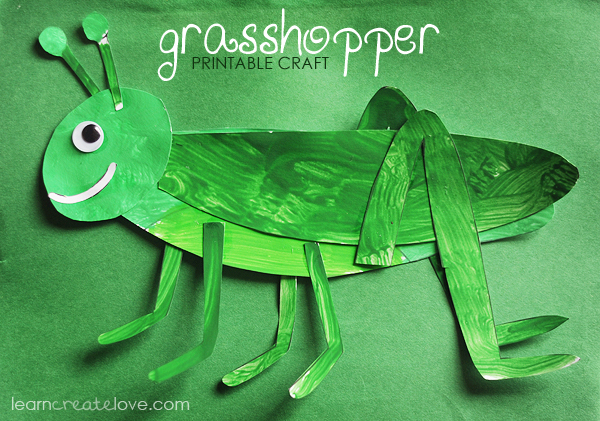 Printable Grasshopper Craft