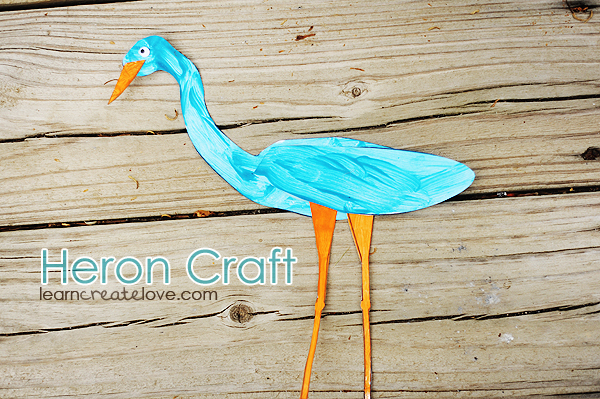 Printable Heron Craft