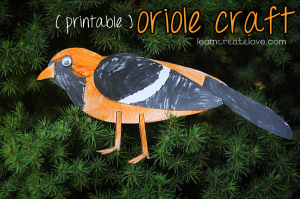 Oriole Bird Craft