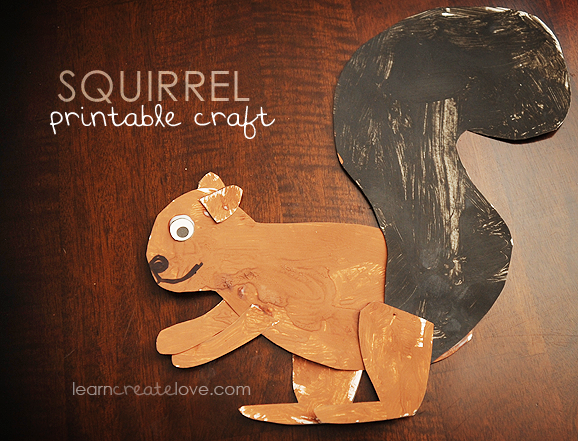 Printable Squirrel Craft