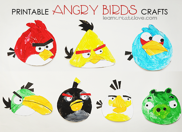 Printable Angry Birds Crafts