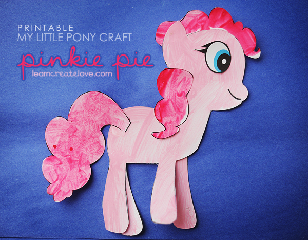 Printable My Little Pony Craft: Pinkie Pie