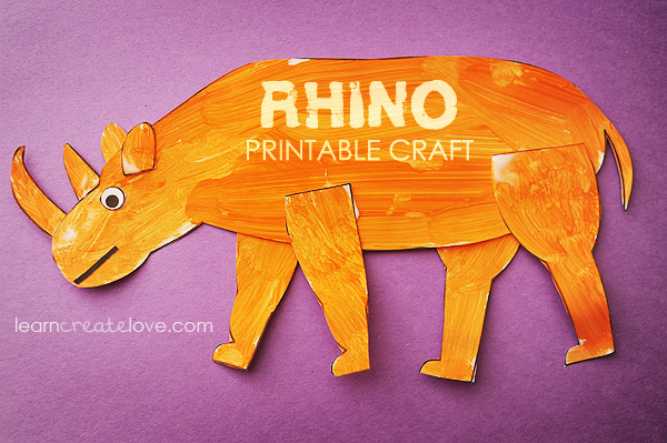 Printable Rhino Craft