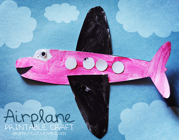 Printable Airplane Craft