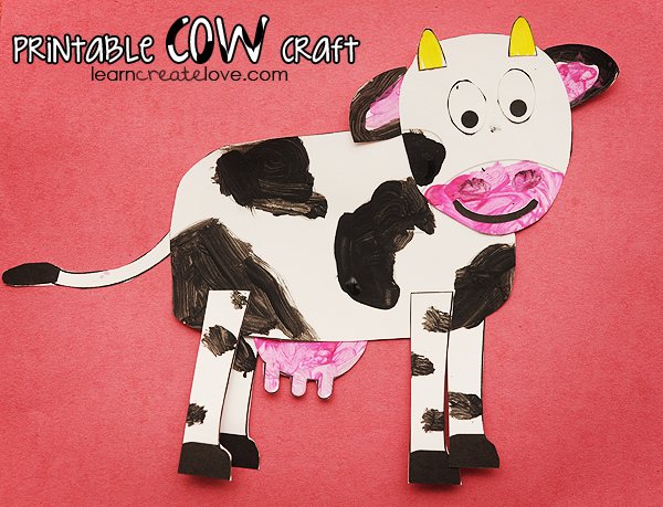 Printable Cow Craft