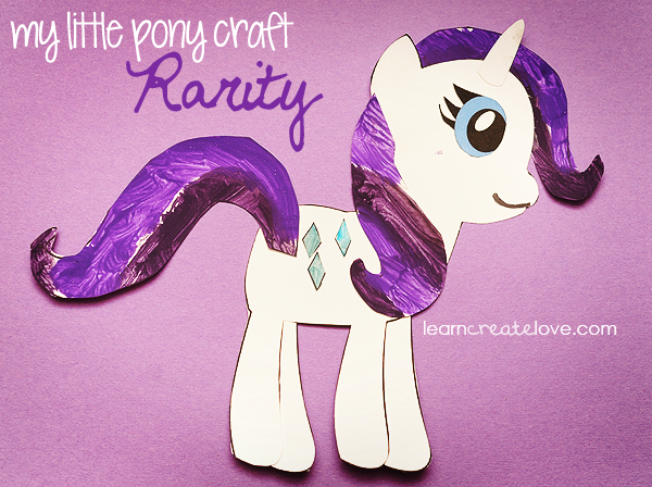 Printable My Little Pony Craft: Rarity