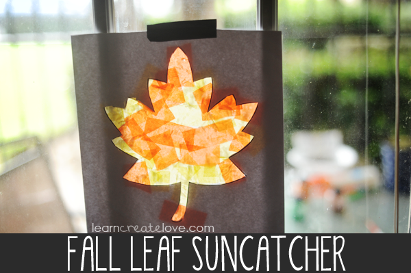 Fall Leaf Suncatcher