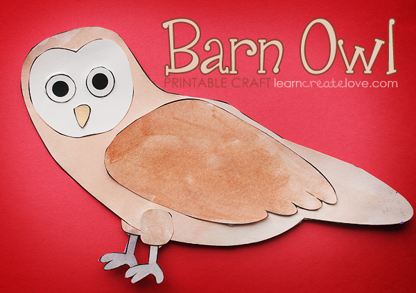Printable Barn Owl Craft
