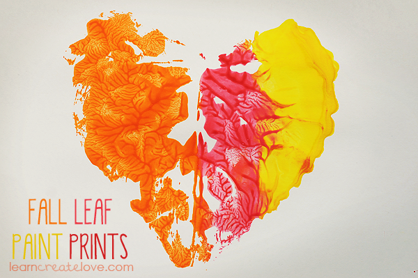 Fall Leaf Paint Printing