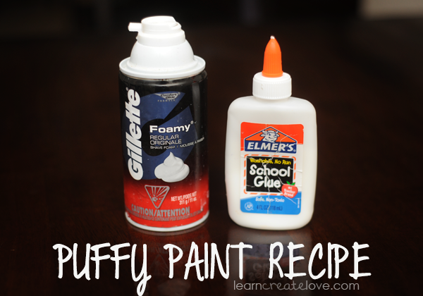 Puffy Paint Recipe }