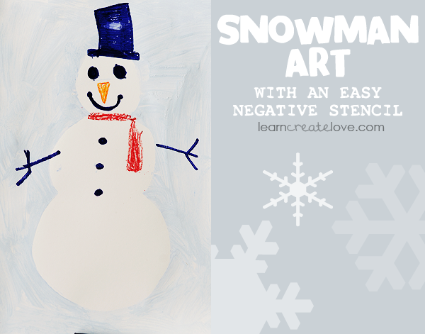 Easy Snowman Art