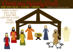 Printable Nativity Scene Craft