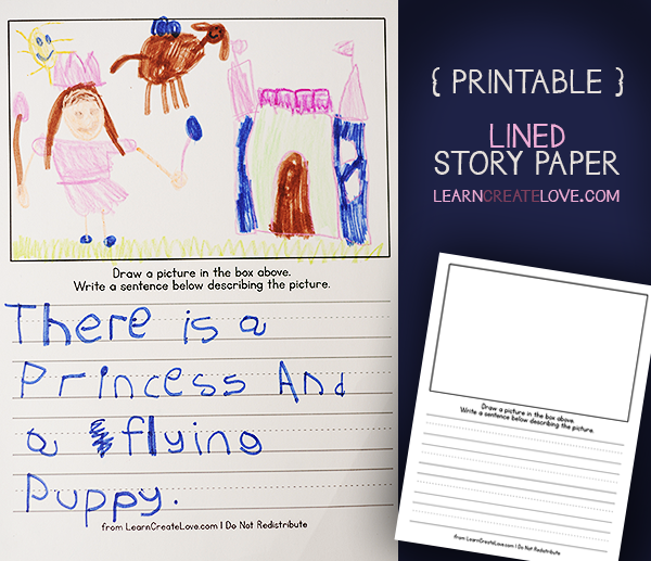Printable Lined Story Paper