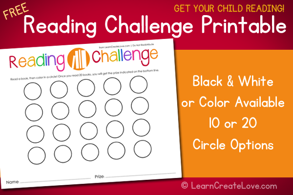 Reading Challenge with Printable