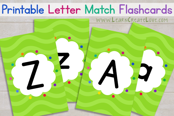 Printable Letter Match Flashcards