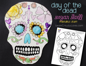 Printable Craft: Day of the Dead Skull