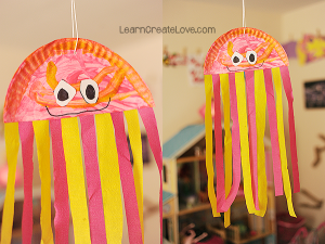 Paper Plate Jellyfish Craft