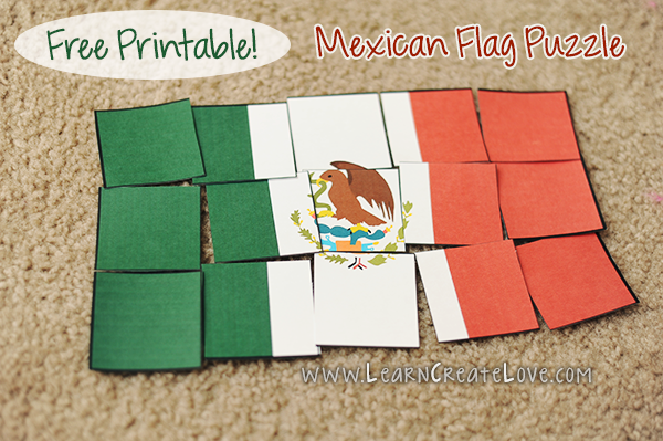 Printable Puzzle: Mexican Flag