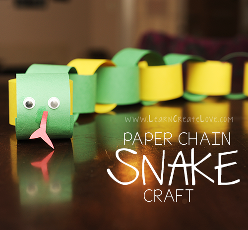 Paper Chain Snake Craft